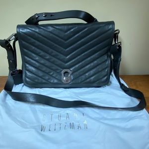 Stuart Weitzman Leather Crossbody/Satchel Messenger Bag